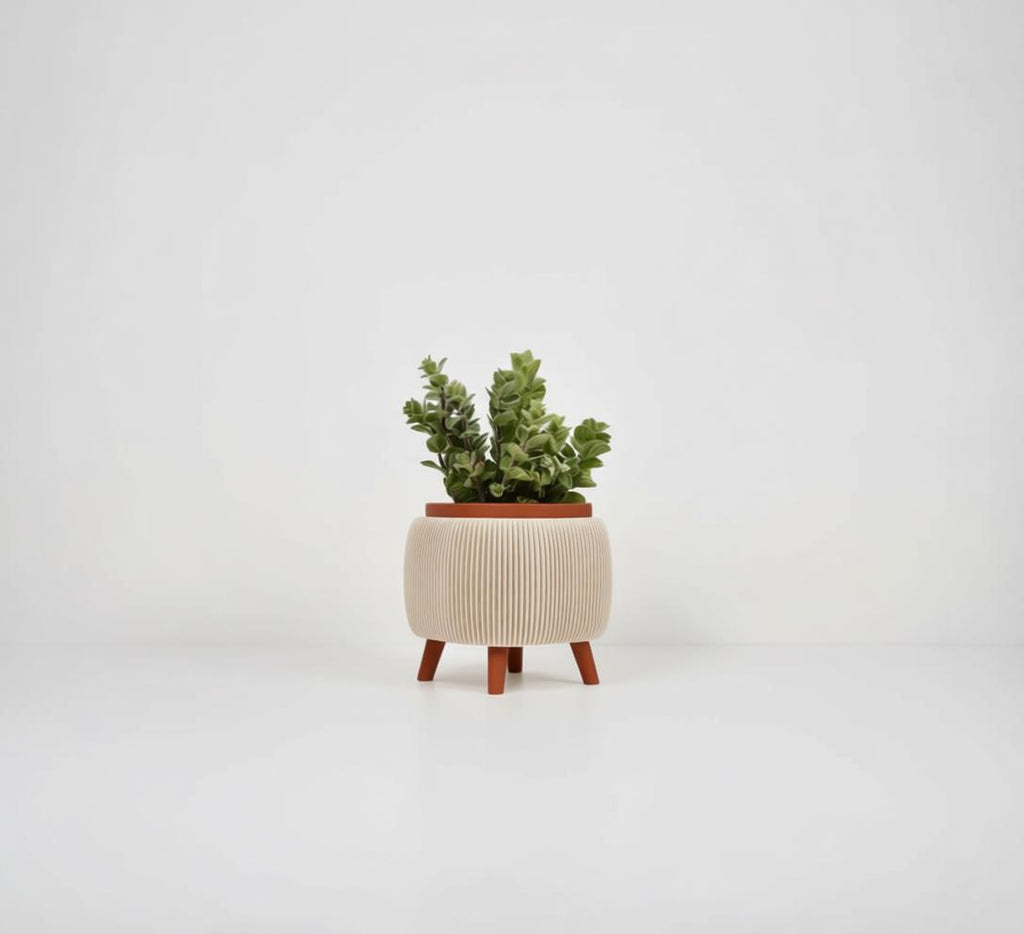 LIVERA Herb Planter Set – Modern Indoor Kitchen Planters with Legs