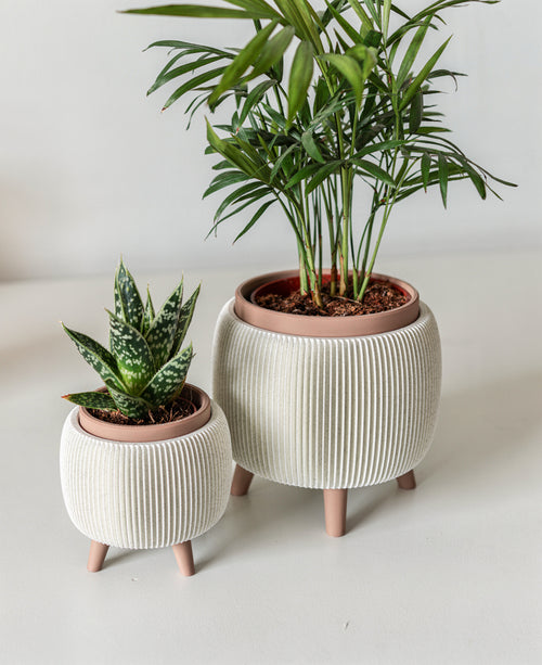 AVERA duo planters set with Raised Legs
